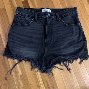 High rise mom shorts